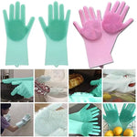 1 Pair Magic Silicon Rubber Gloves