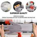 1 Pair Magic Silicon Rubber Gloves