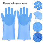 1 Pair Magic Silicon Rubber Gloves