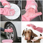 1 Pair Magic Silicon Rubber Gloves
