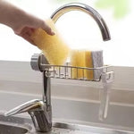 Adjustable Stainless Steel Faucet Storage Rack for Kitchen & Bathroom (Free Delivery)