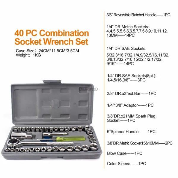 Aiwa Socket Wrench Tool Kit