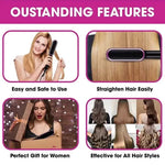 Electric 2-in-1 Professional Hair Straightener Comb Hair Brush