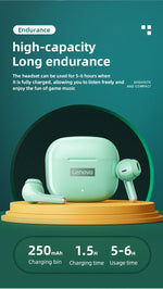 Lenovo Lp40 Wireless Bluetooth Earbuds