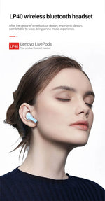 Lenovo Lp40 Wireless Bluetooth Earbuds