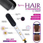 Electric 2-in-1 Professional Hair Straightener Comb Hair Brush