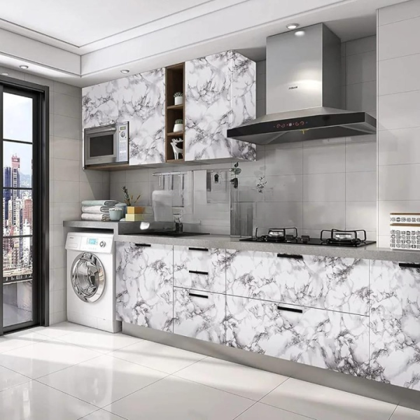 Self Adhesive Marble Sheet For Kitchen, Cupboard, Wall (60 X 200 Cm)